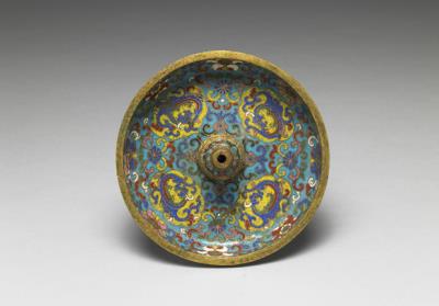 图片[2]-Copper incense holder in cloisonne enamels, Qing dynasty, Qianlong reign (1736-1795)-China Archive